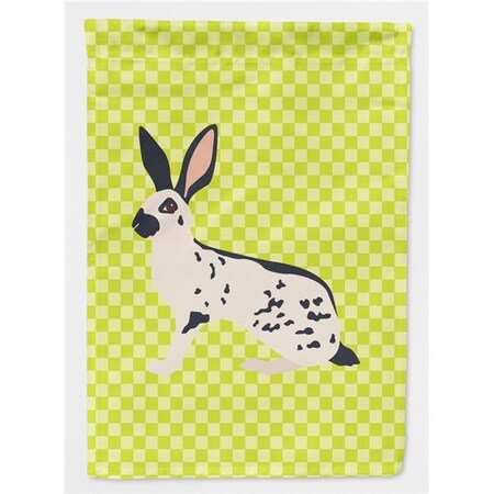 Carolines Treasures Carolines Treasures BB7787GF English Spot Rabbit Green Flag Garden Size BB7787GF